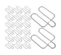 LALAFINA 20pcs Galvanization Pet Cage Supplies Fixing Clips for Bird Cage and Rabbit Feed Box, Easy Installation, Prevents Animals from Escaping, for Farming Environments and Breeding Bases