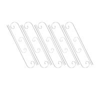 LALAFINA 20pcs Silver Shepherd Hook Plant Label Stakes Made of Iron with Easy Installation for Garden and Balcony Use, Artistic Hanging Rods for Markers and Outdoor Flower Planter