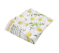 LALAFINA 20pcs Soft Daisy Floral Paper Napkins for Tea Party and Wedding Decorations, Disposable Paper Napkins with Charming Design, Easy to Store for Birthday or Shower Table Settings