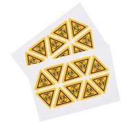 LALAFINA 20pcs Yellow Biohazard Safety Labels Paper Stickers with Easy Application for Lab Settings and Research Institutions Indoor Warning Sign