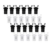 LALAFINA 24pcs Universal Trash Can Lock Push Latch Set, Self-Locking Plastic Clips for Waste Bin Lid Replacement, Easy to Replace Accessories for Kitchen and Outdoor Use