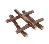 LALAFINA 25pcs Cat Teeth Grinding Stick Molar for Cats Natural Wood | Polygonum Chew Stick, Oral Health Support, Convenient Storage, Indoor Play, Cat Use