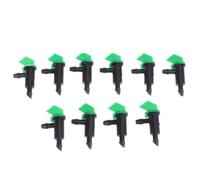 LALAFINA 25pcs Dark Color Flag Shaped Drip Irrigation Drippers for Garden Plants, Plastic Detachable Design Providing Adjustable Water Volume, Suitable for Connection to 4/7 Tube and Pe
