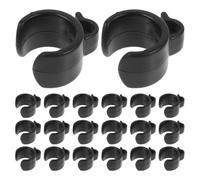 LALAFINA 25pcs Plastic Mic Stand Clips for Live Broadcast Bracket, Secure Cable Management for Phone and Audio Data Cables, Fits 20mm Diameter Poles, Effortless Installation for Daily Live