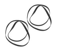 LALAFINA 2pcs 235mm Rubber Replacement Belts for Turntable Record Player Cassette Recorder Drive Flat Belts Compatible with Vinyl Players and CD Dvd Drives