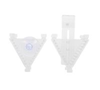 LALAFINA 2pcs Acrylic Cone Shaped Fish Food Holders for Aquarium Feeding Supplies Practical Fish Feeders with Inverted Geometric Pattern Suitable for Aquarium Use