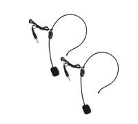 LALAFINA 2pcs Earhook Condenser Microphones Wired Voice Amplifier Mics Headset Microphone Set for Portable Use and Mobile Phone Communication