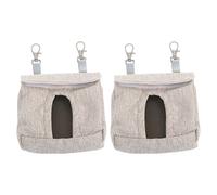 LALAFINA 2pcs Guinea Pig Food Bag Small Pet Feeder Rabbit Holder Hanging Bags for Hay for Rabbits Guinea Pig Food
