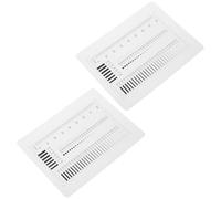 LALAFINA 2pcs High Precision Measurement Film Ruler for Accurate Crack Evaluation with Plastic Material, Portable Lightweight Design Suitable for Laboratory and Construction Use