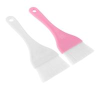 LALAFINA 2pcs Large Body Makeup Brushes with Soft Nylon Bristles and Plastic Handles for Even Mask Application and Convenient Replacement, for Facial Masks and Body Lotion Application