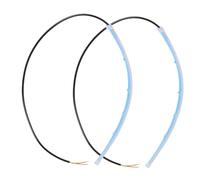 LALAFINA 2pcs LED Light Strip Flexible LED Bar Dc12v 0.21a 5w Blue Waterproof Extremely Thin for Motorcycle and Truck Sandstorm Haze Days