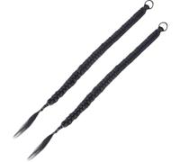 LALAFINA 2pcs Long Braided Ponytail Hair Piece for Women, Natural Looking Synthetic Hair Extension Made of High Temperature Fibers, 100cm Length, Tie to Bun, for Stage Performance and Photo