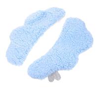 LALAFINA 2pcs Lovely-shaped Toilet Seat Cushion Pads Soft Lint Material Skin-friendly Self-adhesive Cushions Warm Toilet Warmer Suitable for Four Seasons Use Random Color