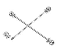 LALAFINA 2pcs Men's Alloy Collar Pin Tie Clips for Suit Accessories with Decorative Effect and Lightweight Design, for Graduation Season and Back to School Decor