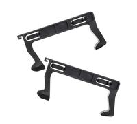 LALAFINA 2pcs Microwave Oven Door Latch Hooks Replacement, Heat Resistant Black Pp Plastic, Sturdy Design for Household Kitchen Oven Repair Accessories