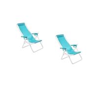 LALAFINA 2pcs Mini Folding Beach Chair Lightweight Portable Deck Lounger for Dollhouse and Decoration Sturdy Construction for Outdoor Use
