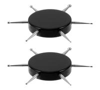LALAFINA 2pcs Nail Art Dotting Tools with 6 Circular Heads for Detail Work and Dot Painting, Acrylic and Stainless Steel Manicure Pens for DIY Nail Art Design
