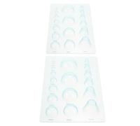 LALAFINA 2pcs Paper Craft Molds Half Ball Quilling Board Made of Plastic for Making 3D Paper Quilling Models Suitable for Learners and Professionals