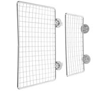 LALAFINA 2pcs Parrot Perch Platforms Stainless Steel Sturdy Construction Easy Installation Silver Resting and Jumping Stand for Medium Birds Suitable for Pet Shops and Home