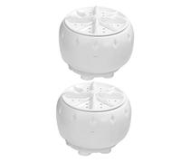 LALAFINA 2pcs Portable Mini Washing Machines with Turbo Spin, Smart Control System, and Plastic Build, for Rv, Travel, and Home Use, Compact and Efficient Automatic Washers for Underwear