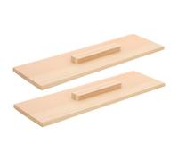 LALAFINA 2pcs Rectangular Wooden Soap Mold Lid Beige Wood Cover for Soap Loaf Mold Level the Surface for Handmade DIY Craft