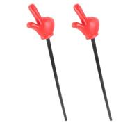 LALAFINA 2pcs Red Plastic Hand Gesture Pointers Built to Last and Withstand Frequent Use, for Interactive Games and Gathering Party Supplies