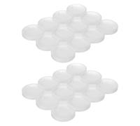 LALAFINA 2pcs Round Silicone Resin Molds for Jewelry Making with Pre-drilled Hole, Easy to Handle Flat Circle Shape, for Decorative Items and Pet Tags