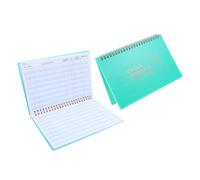LALAFINA 2pcs Spiral Bound Checkbook Register with Hard Cover, 60 Pages, Portable and Sturdy Budget Check Register for Personal or Business Banking and Office Use, Easy Bank Statement