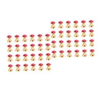 LALAFINA 2sets Red Gems 6mm Rhinestones Jewelry Art Design Metal Accessories Perfect for Clothing Decorations and DIY Projects 100pcs*2