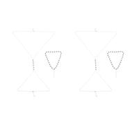 LALAFINA 2sets Women Waist Chain Body Jewelry with Devil Eye Design Colorful Candy Eye Beach Body Chain Necklace Minimalist Fashion Accessory for Summer and Casual Wear