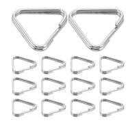 LALAFINA 30pcs Camera Strap Conversion Ring Camera Strap Connector Alloy Metal Triangle Hook Lug Ring Quick Release Adapter Buckles Silver Frequent Changes Busy Shoots