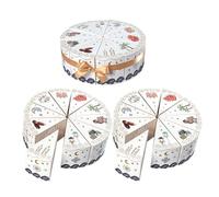 LALAFINA 30pcs Eid Mubarak Triangle Cake Boxes Paper Packaging for Festive Gatherings and Ramadan Party Favour Boxes with Authentic Middle Eastern Designs and Easy-to-assemble Decorative