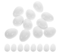 LALAFINA 30pcs Plastic Fake Parrot Eggs for Nest Management and Training Parrots High Realism Artificial Bird Eggs and Breeding Support