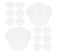 LALAFINA 30Pcs Reptile Food Feeding Bowls and Gecko Water Dishes Plastic Cups for Small Lizards, Crested Geckos, and Amphibians Terrarium Bowls Set