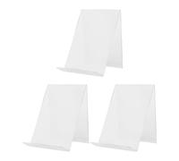 LALAFINA 3pcs Acrylic Book Stands for Manga and Tablet Display, Space-Saving Design and Modern Appeal, for Bookshelf Decor and Desktop Use