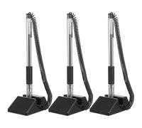 LALAFINA 3Pcs Anti-Theft Desktop Pens with Adhesive Base Smooth Black Gel Ink Counter Pens for Bank Office Reception Desk and Retail Service