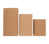 LALAFINA 3pcs Bills Organizer Zipper Pouch Wallet Kraft Paper Lightweight Multifunctional Design Minimalist Fashionable File Folder for Office and On-the-go Use