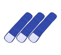 LALAFINA 3pcs Blue Captain's Arm Sign Rubber Band with Good Flexibility and Easy to Adjust for Football Team Sports, Suitable and Adults