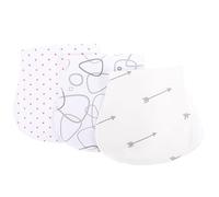 LALAFINA 3pcs Cotton Burp Cloth Small Bib Dinner Eating Bib Shoulder Protect for Unisex Random Style