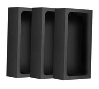 LALAFINA 3pcs Graphite Melting Crucible Durable High Temperature Resistant Smelting Mold for Metal Casting Petroleum Industry Use