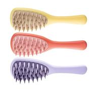 LALAFINA 3pcs Hair Styling Combs for Men and Whole Family, Wide Tooth Barber Comb with Simple Grip, Sturdy Tpr and Pp Material, Suitable for Hair Salon Use and Long-term Styling