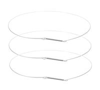 LALAFINA 3pcs Heavy Duty Washer Door Seal Retaining Ring Spring Wire Clamp for Front Load Washing Machines Boot Retention Gasket Replacement
