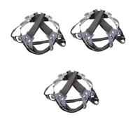 LALAFINA 3pcs Helmet Suspension Liner for Hard Hats Point Removable Sweat Absorbing Durable Safety Insert for Construction Workers and Industrial Use