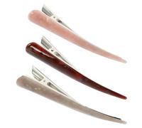 LALAFINA 3pcs Large Acrylic Hair Clips for Women Pink Barrettes for Thick Fine Hair Decorative Pins for Buns Braids Ponytails