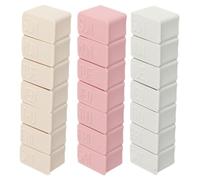 LALAFINA 3pcs Pill Box Weekly Pillbox Dispenser 7-grids Single Row Plastic White Piano Keyboard Shape Portable Lightweight Medicine Travel Case for Daily Medication Travel Jewelry Storage
