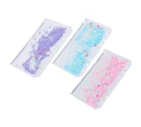 LALAFINA 3pcs PVC Zipper Pouches Loose Leaf Binder Storage Bags Organising Small Items with Assorted Colours Suitable for Daily Work and Life