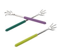 LALAFINA 3pcs Stainless Steel Tickle Scratchers Claw Skeleton Hand Shape Back Scratcher for Itching Relief Back Scratching Tool for Adults and Boys and Girls Random Color