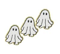 LALAFINA 3pcs Washable Embroidered Applique Patches Cute Ghosts Design for Iron DIY Clothing Jeans Jackets Shoes Halloween Decorative Patches