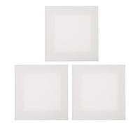 LALAFINA 3pcs White Canvas Boards for Oil Painting and Watercolor DIY Decoration, Synthetic Material No Burrs, Large Blank Painting Panels Suitable for Beginners and Artists
