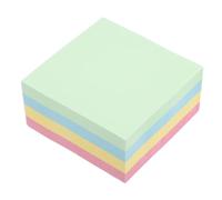 LALAFINA 400 Sheets Tearable Square Notepad Four Colours Blank Writing Pads Smooth Paper for Office School College Memo Pad Notepad Replacement Paper